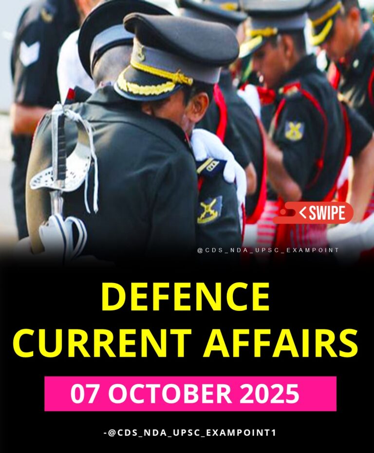 07 OCTOBER 2025 IMPORTANT CURRENT AFFAIRS