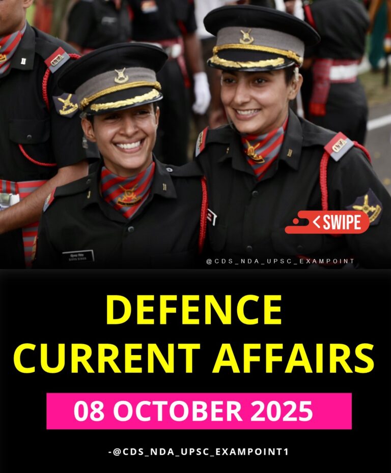 08 OCTOBER 2025 IMPORTANT CURRENT AFFAIRS